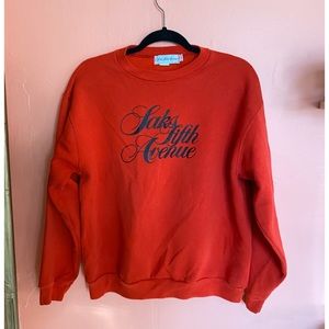 80s Vintage! Saks Fifth Avenue crewneck sweatshirt